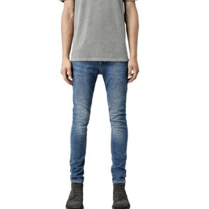 All Saints Medium Wash Cigarette Valensi Jeans 36